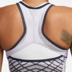 Débardeur Femme NikeCourt Dri-FIT Slam Blanc/Violet -Tennis Compagnie Boutique debardeur femme nikecourt dri fit slam blanc violet 2